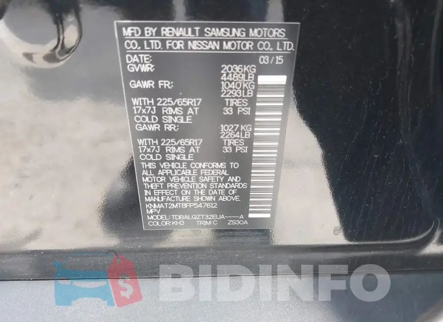 KNMAT2MT8FP547612 Photo# 9