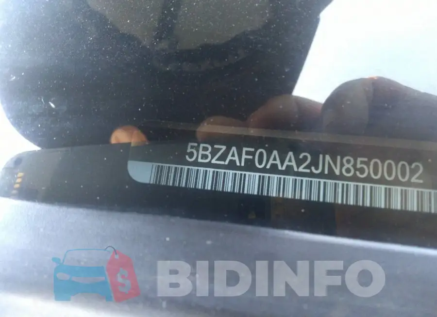 5BZAF0AA2JN850002 Photo# 9