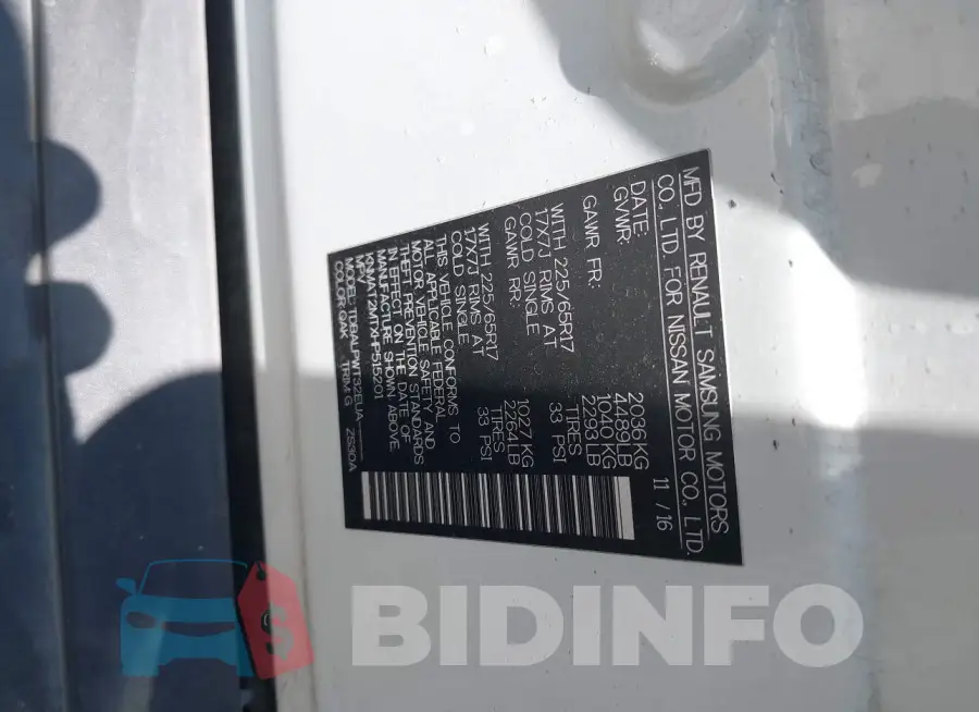 KNMAT2MTXHP515201 Photo# 9