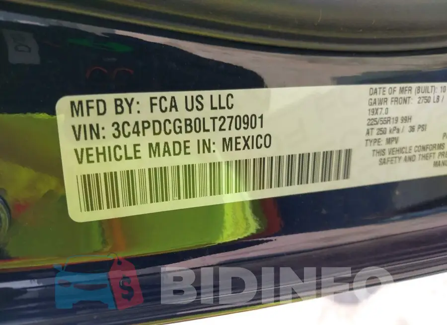3C4PDCGB0LT270901 Photo# 9