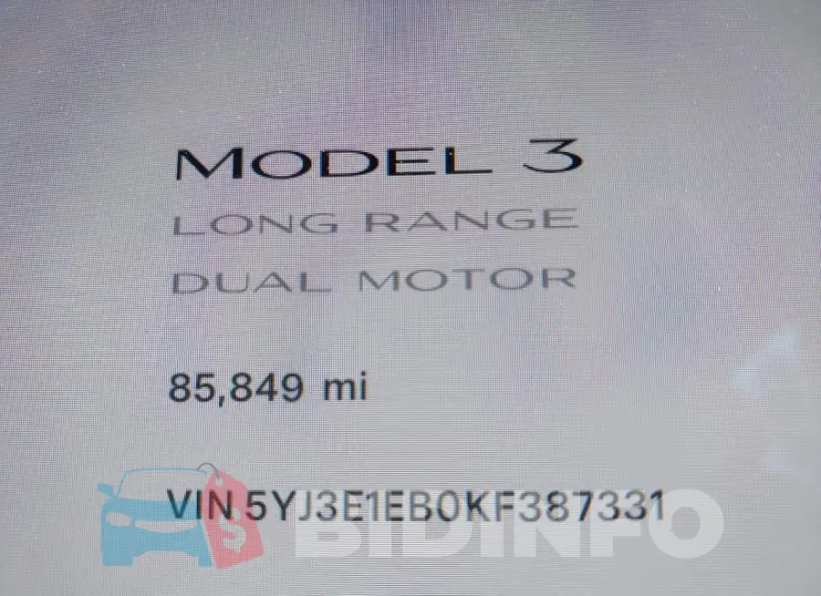 5YJ3E1EB0KF387331 Photo# 7