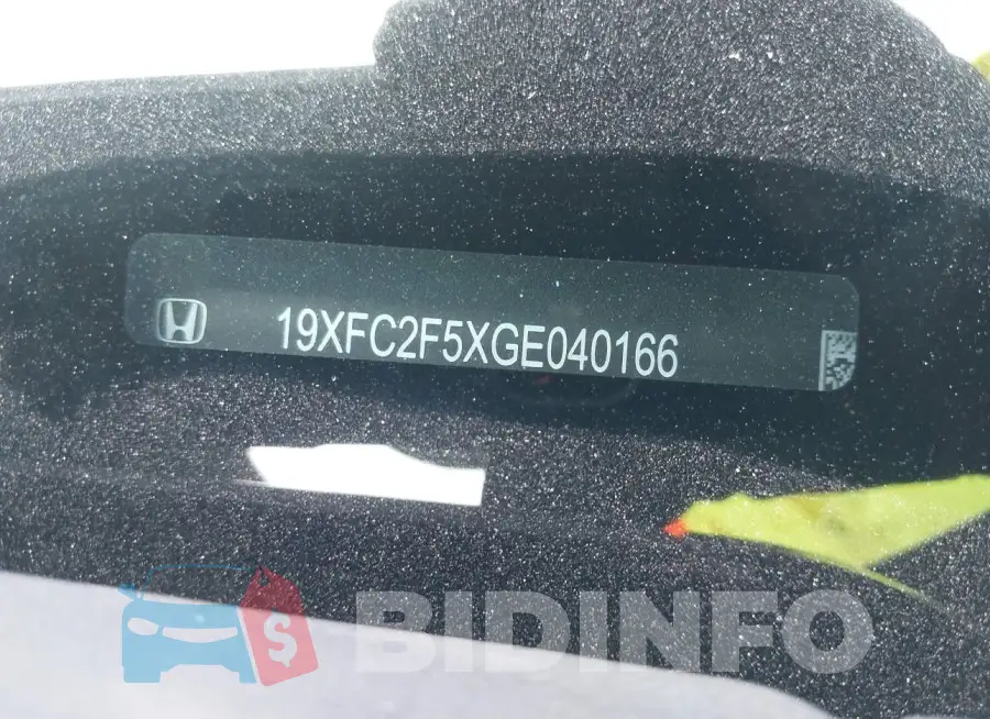 19XFC2F5XGE040166 Photo# 9