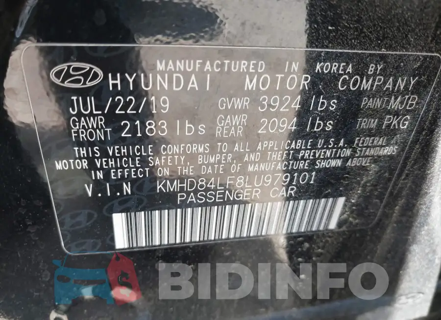 KMHD84LF8LU979101 Photo# 9