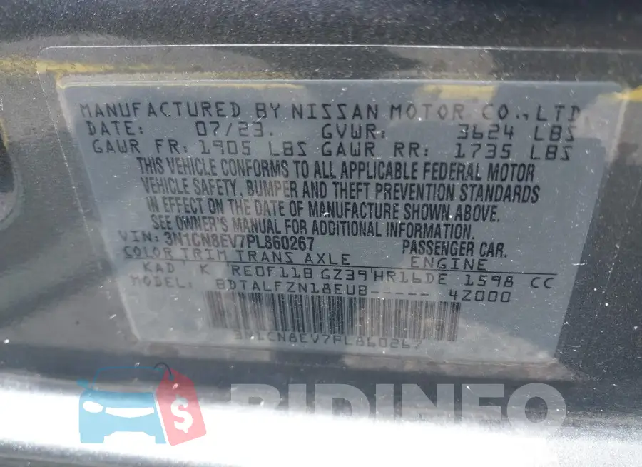 3N1CN8EV7PL860267 Photo# 9