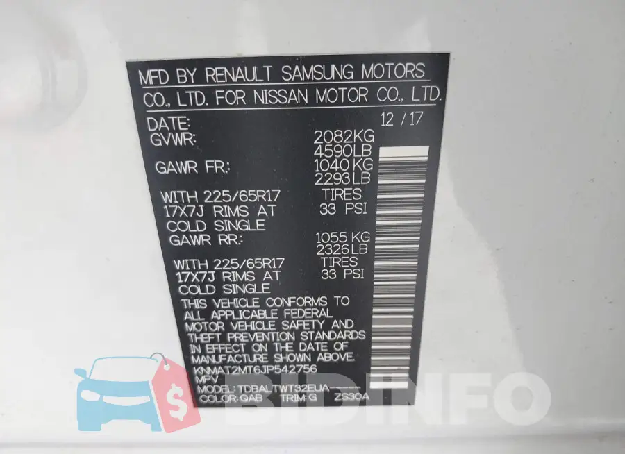 KNMAT2MT6JP542756 Photo# 9