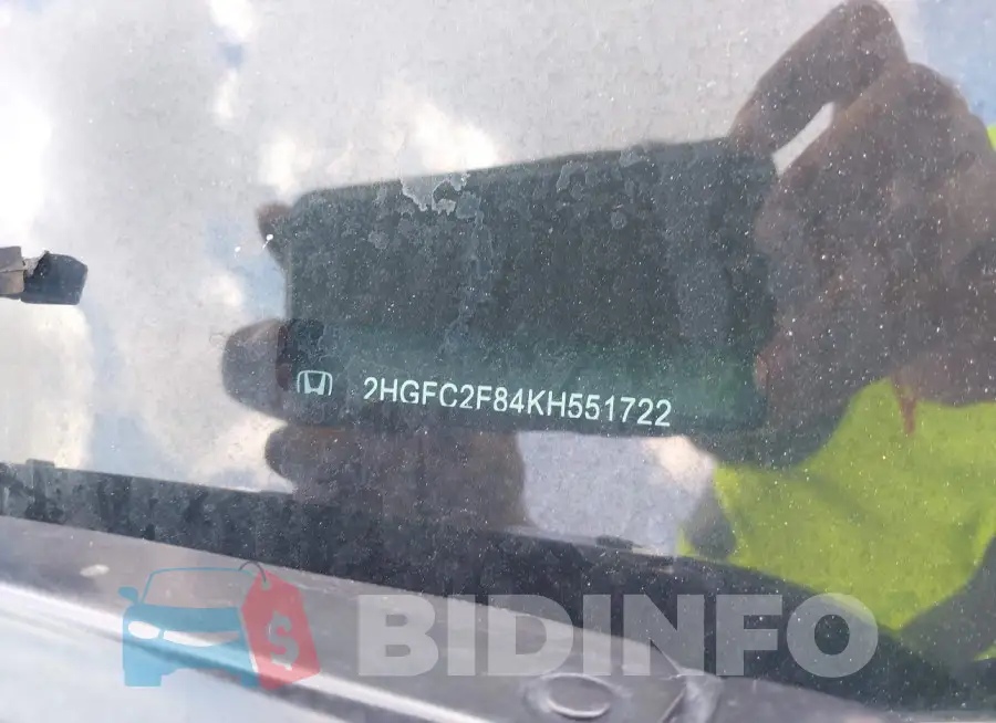 2HGFC2F84KH551722 Photo# 18