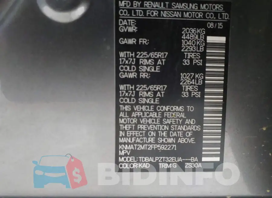 KNMAT2MT2FP592271 Photo# 9