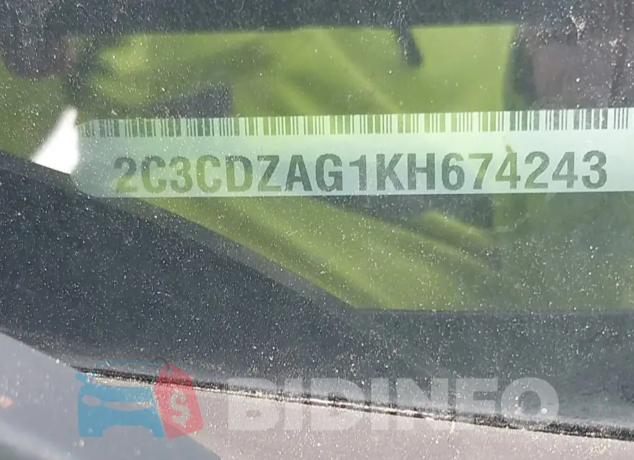 2C3CDZAG1KH674243 Photo# 9