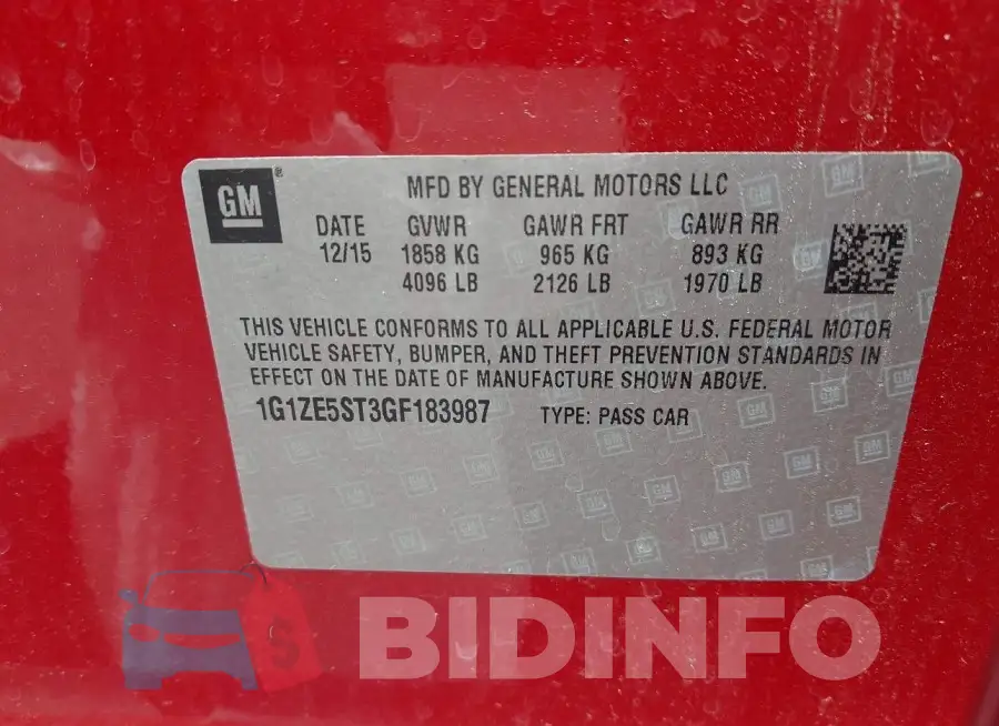 1G1ZE5ST3GF183987 Photo# 9