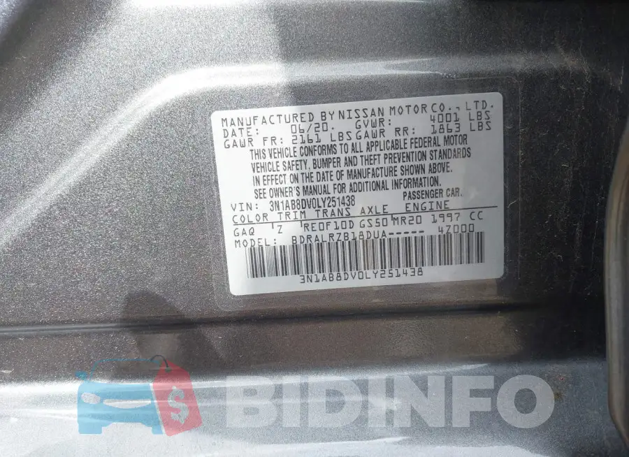 3N1AB8DV0LY251438 Photo# 9