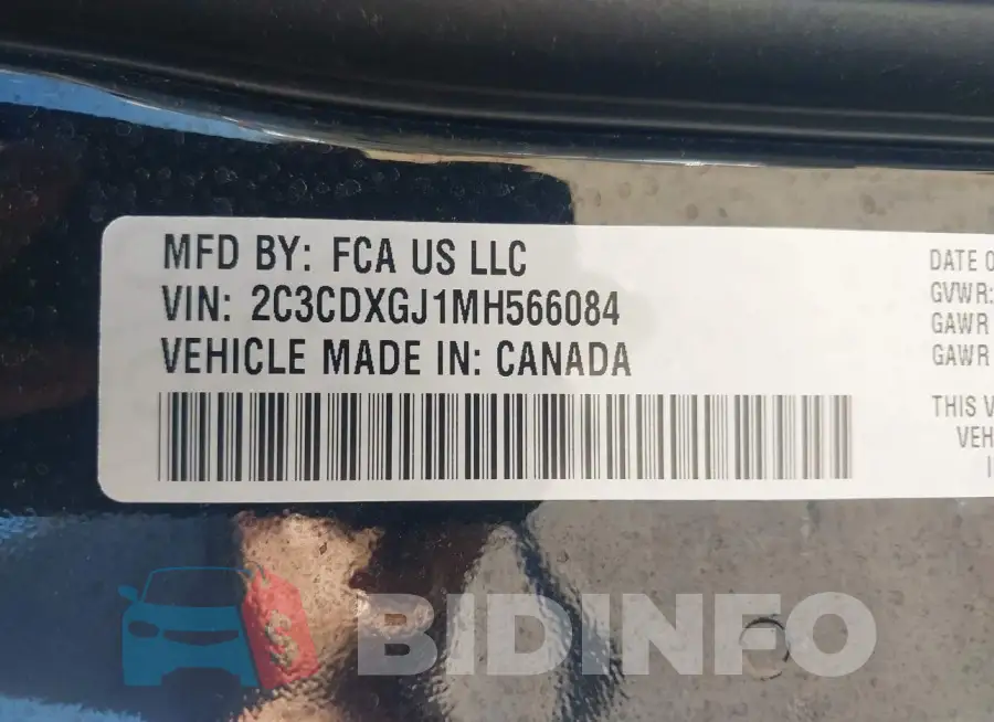 2C3CDXGJ1MH566084 Photo# 9