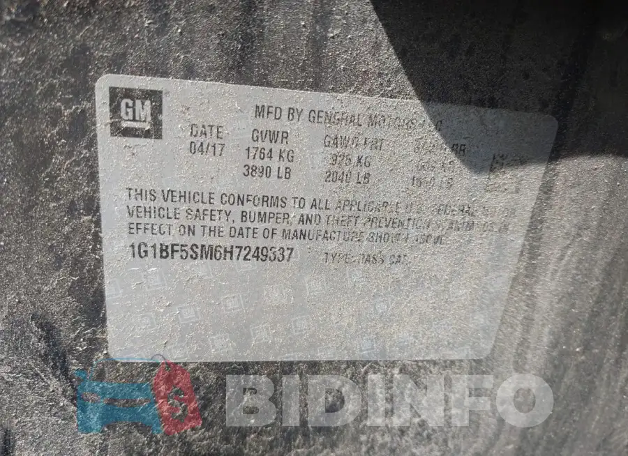 1G1BF5SM6H7249337 Photo# 9