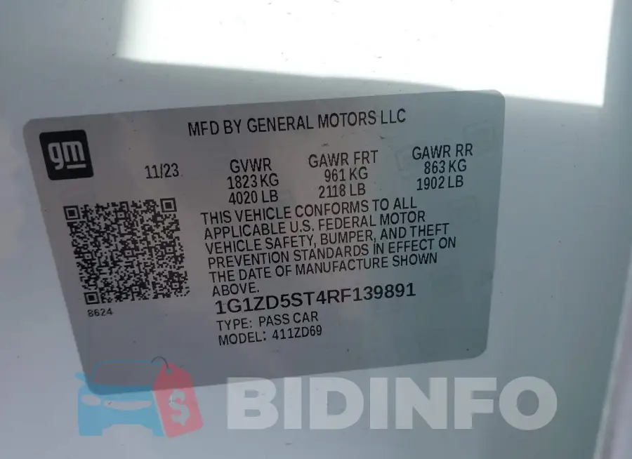 1G1ZD5ST4RF139891 Photo# 9