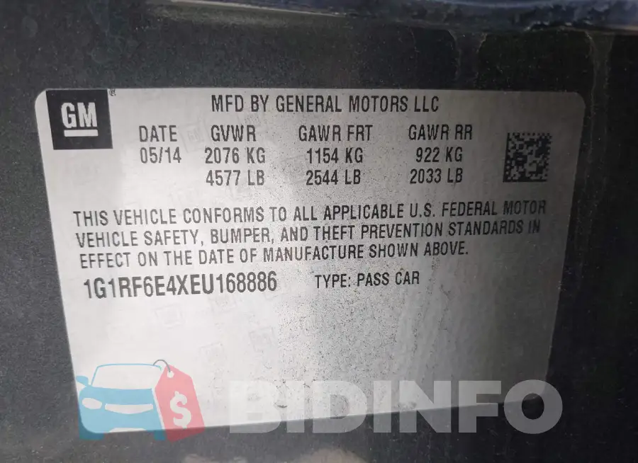 1G1RF6E4XEU168886 Photo# 9