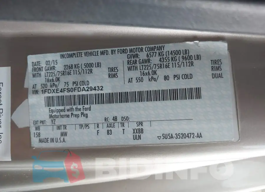 1FDXE4FS0FDA29432 Photo# 9