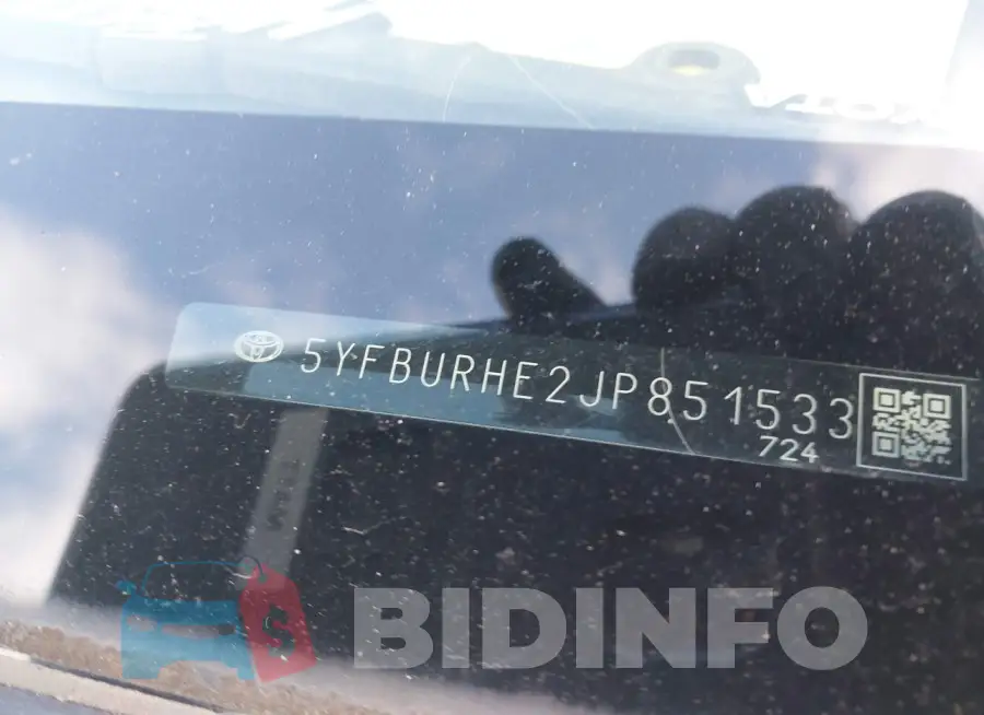 5YFBURHE2JP851533 Photo# 9