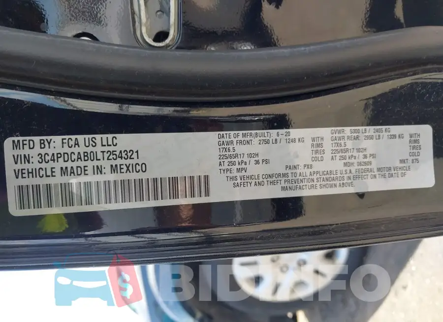 3C4PDCAB0LT254321 Photo# 9