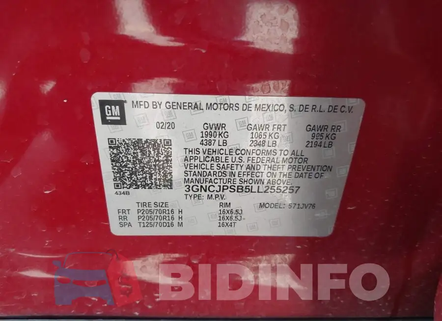 3GNCJPSB5LL255257 Photo# 9