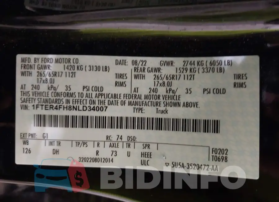 1FTER4FH8NLD34007 Photo# 9