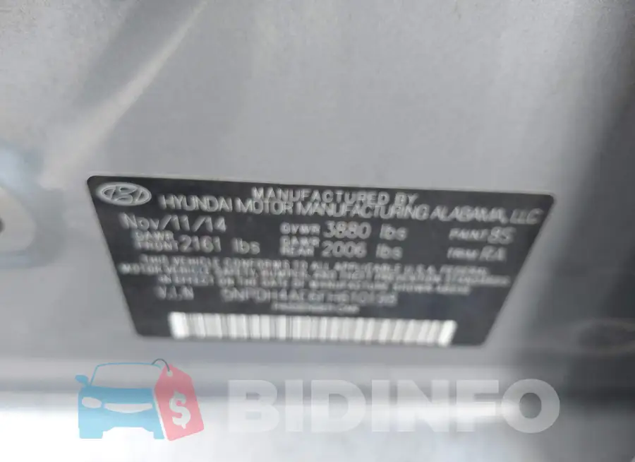 5NPDH4AE6FH610198 Photo# 9