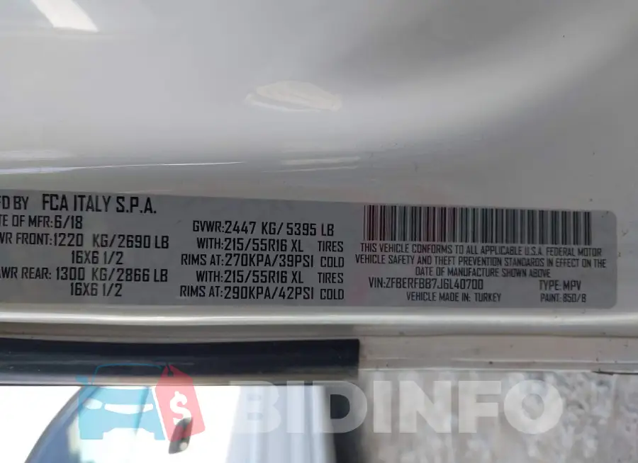 ZFBERFBB7J6L40700 Photo# 9