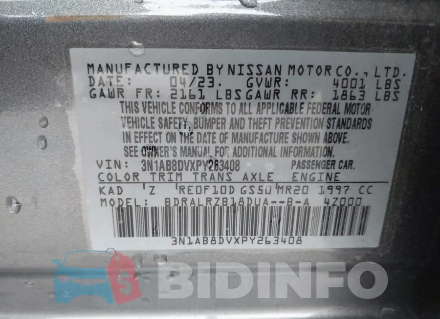 3N1AB8DVXPY263408 Photo# 9