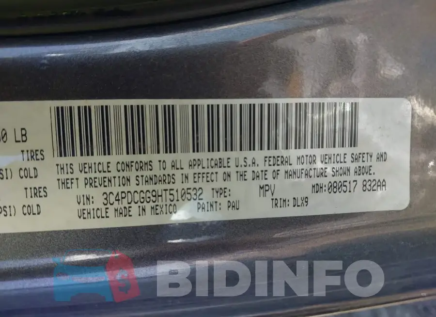 3C4PDCGG9HT510532 Photo# 9