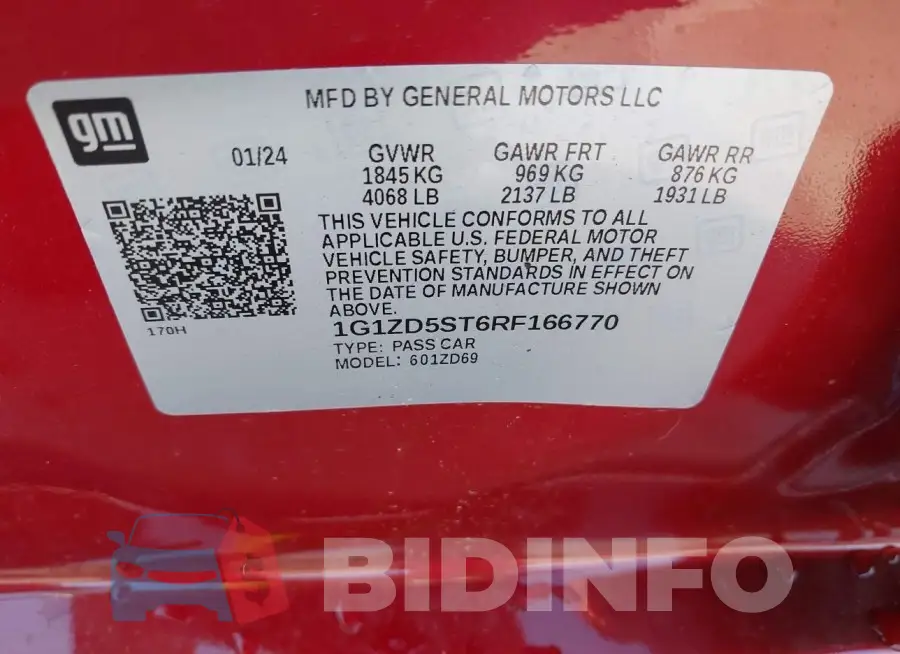 1G1ZD5ST6RF166770 Photo# 9