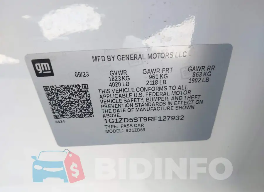 1G1ZD5ST9RF127932 Photo# 9