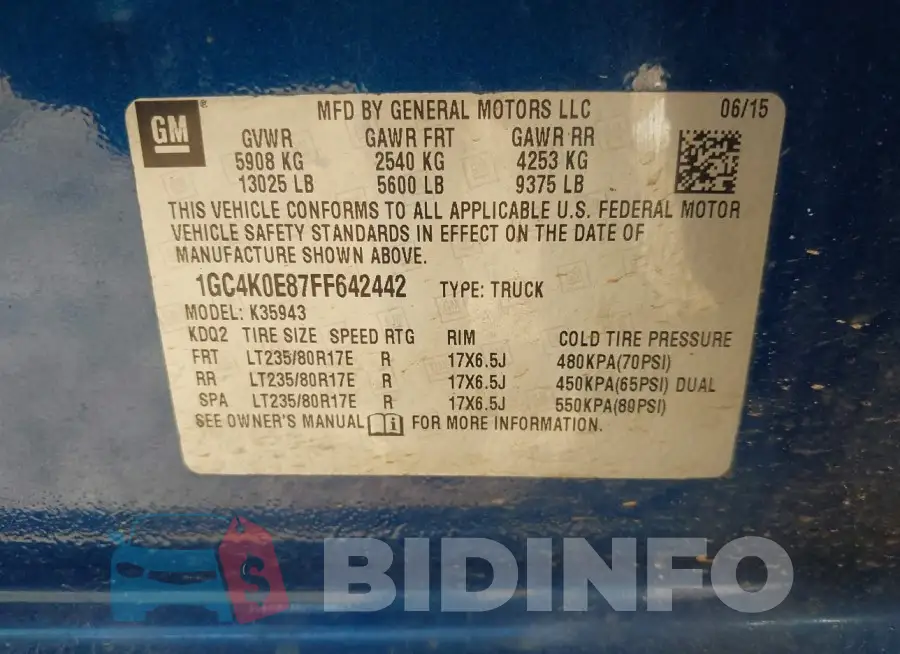 1GC4K0E87FF642442 Photo# 8