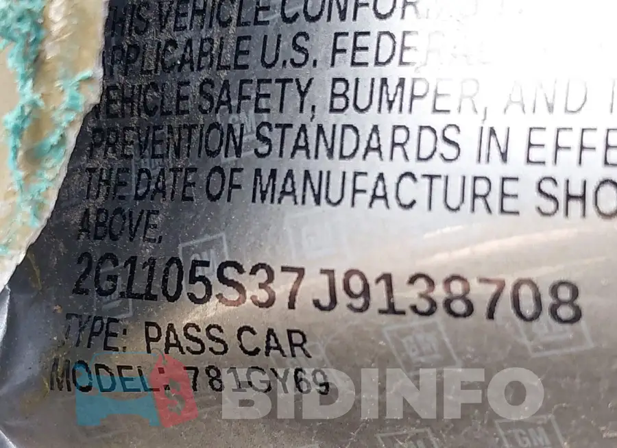 2G1105S37J9138708 Photo# 9