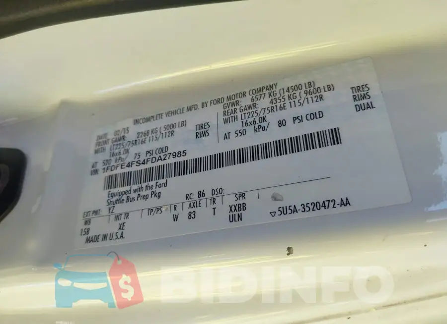 1FDFE4FS4FDA27985 Photo# 8