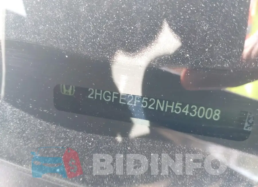 2HGFE2F52NH543008 Photo# 17