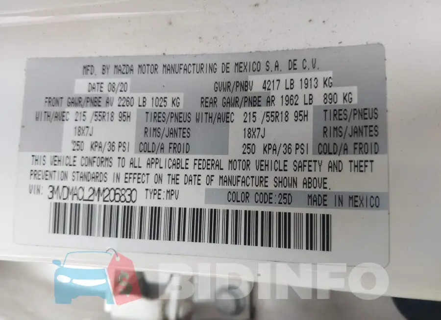 3MVDMACL2MM206830 Photo# 9