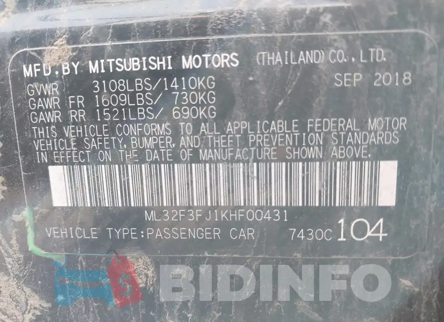ML32F3FJ1KHF00431 Photo# 9
