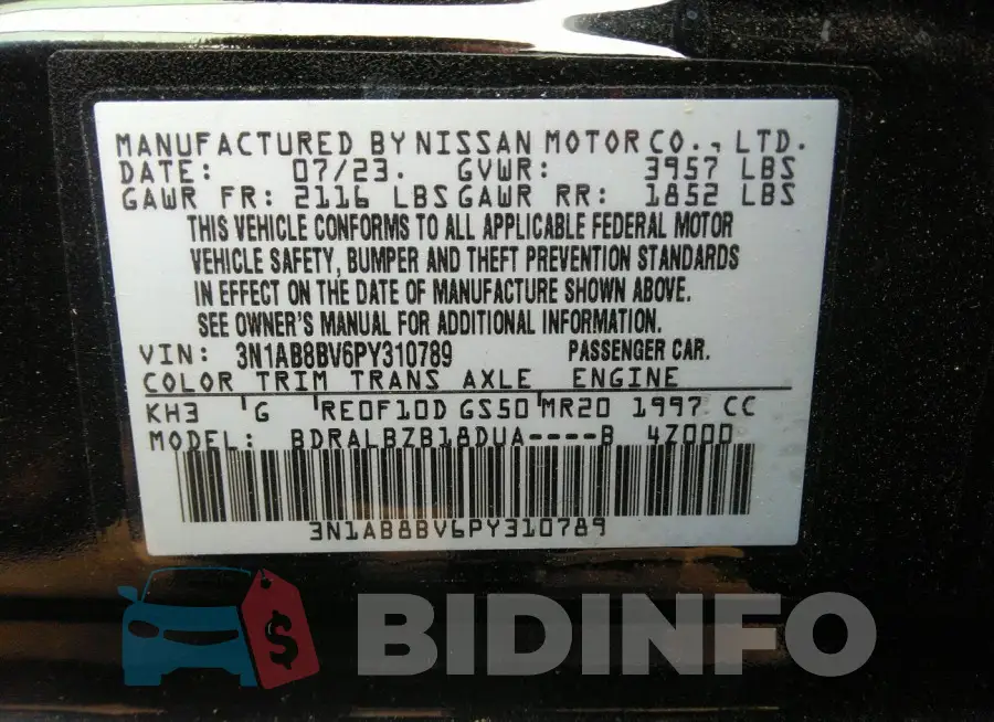3N1AB8BV6PY310789 Photo# 9