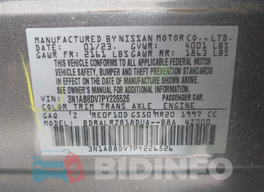 3N1AB8DV7PY226526 Photo# 9