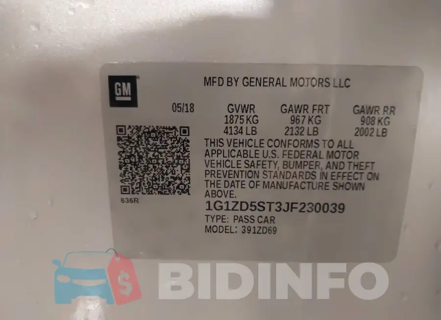1G1ZD5ST3JF230039 Photo# 9