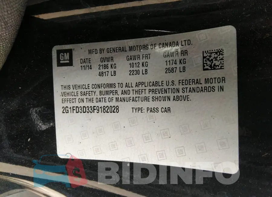 2G1FD3D33F9182028 Photo# 9