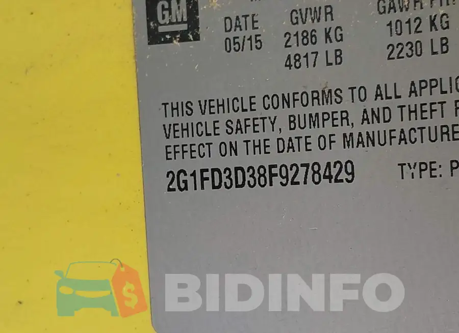 2G1FD3D38F9278429 Photo# 9
