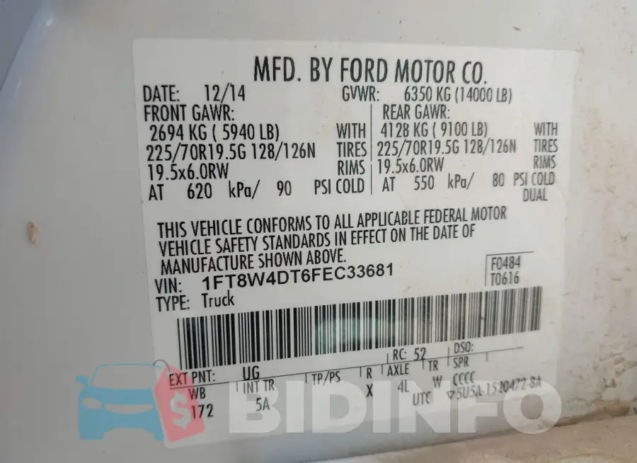 1FT8W4DT6FEC33681 Photo# 8