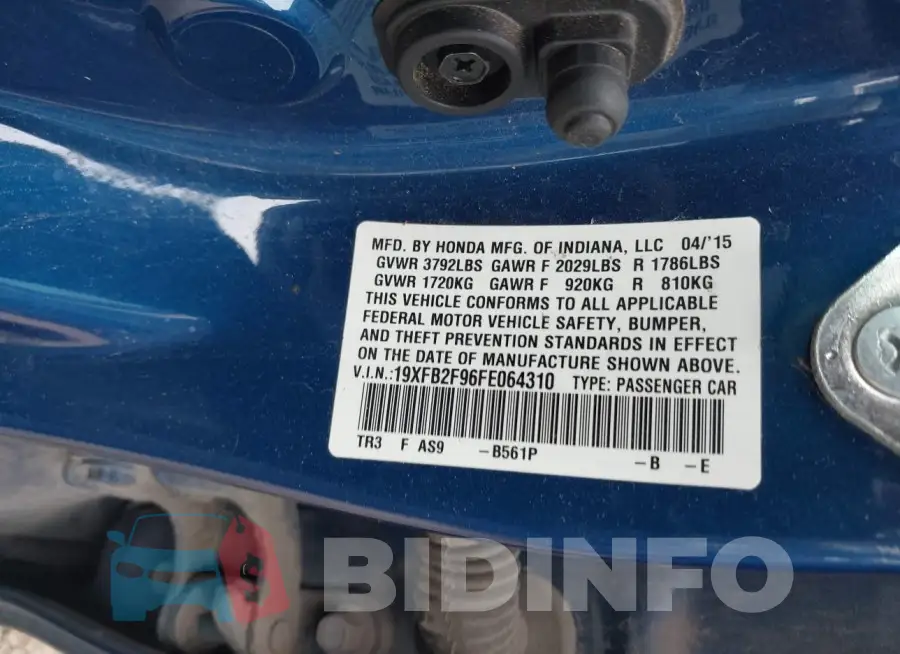 19XFB2F96FE064310 Photo# 9