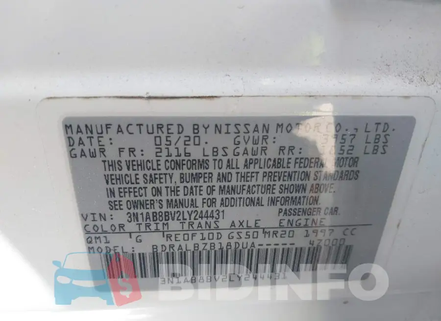 3N1AB8BV2LY244431 Photo# 9