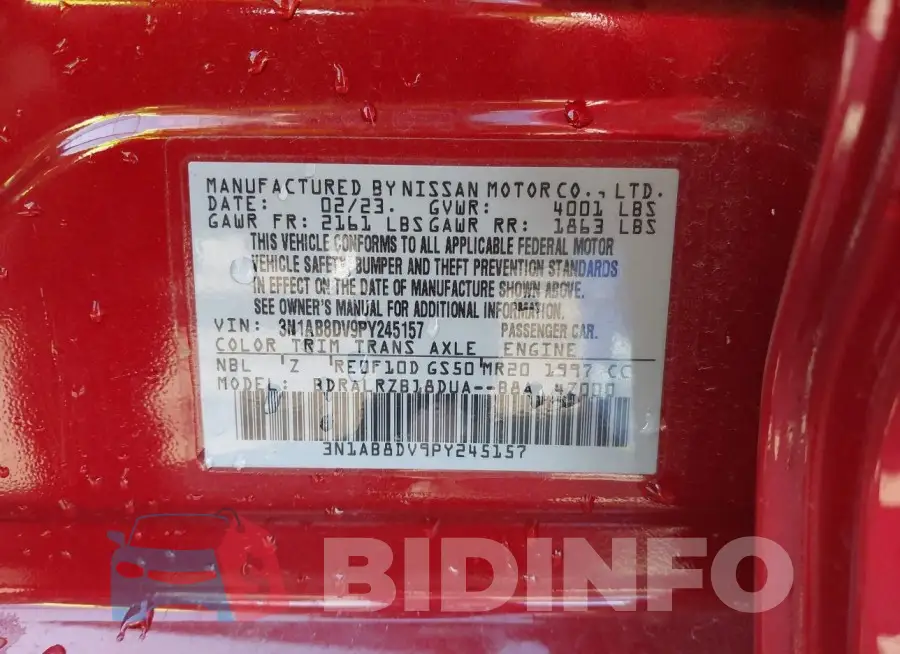 3N1AB8DV9PY245157 Photo# 9
