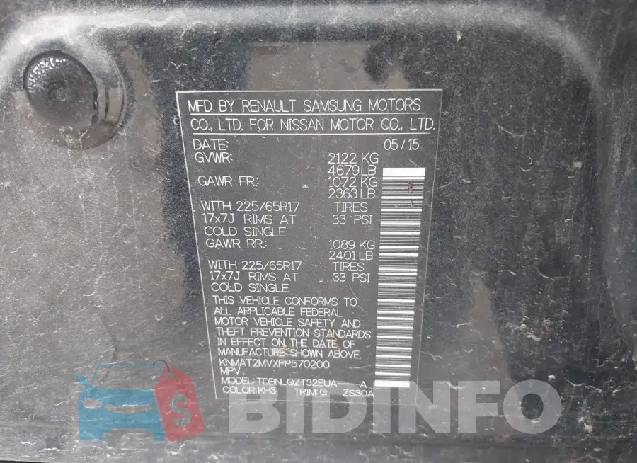 KNMAT2MVXFP570200 Photo# 9