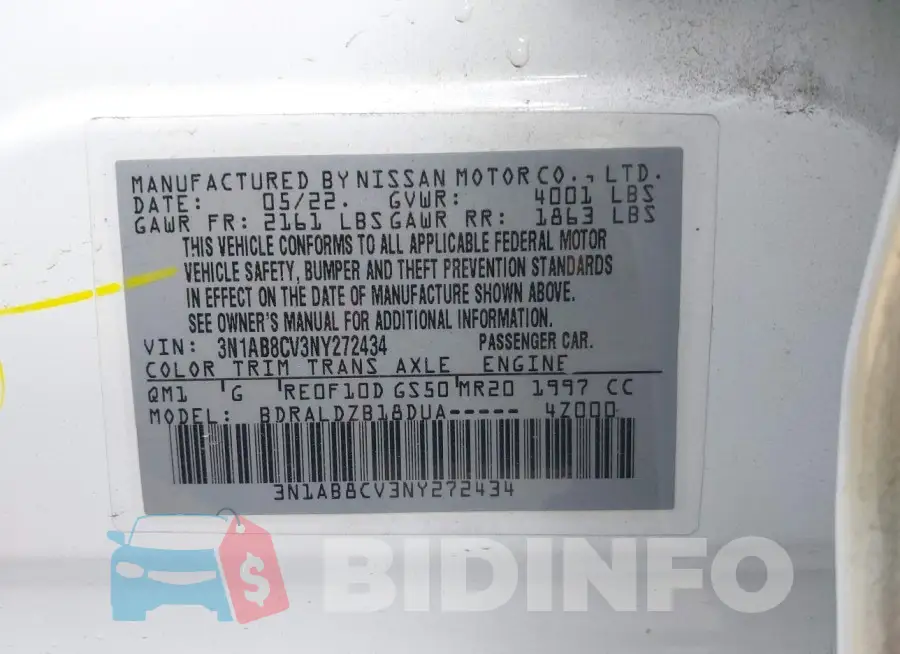 3N1AB8CV3NY272434 Photo# 9