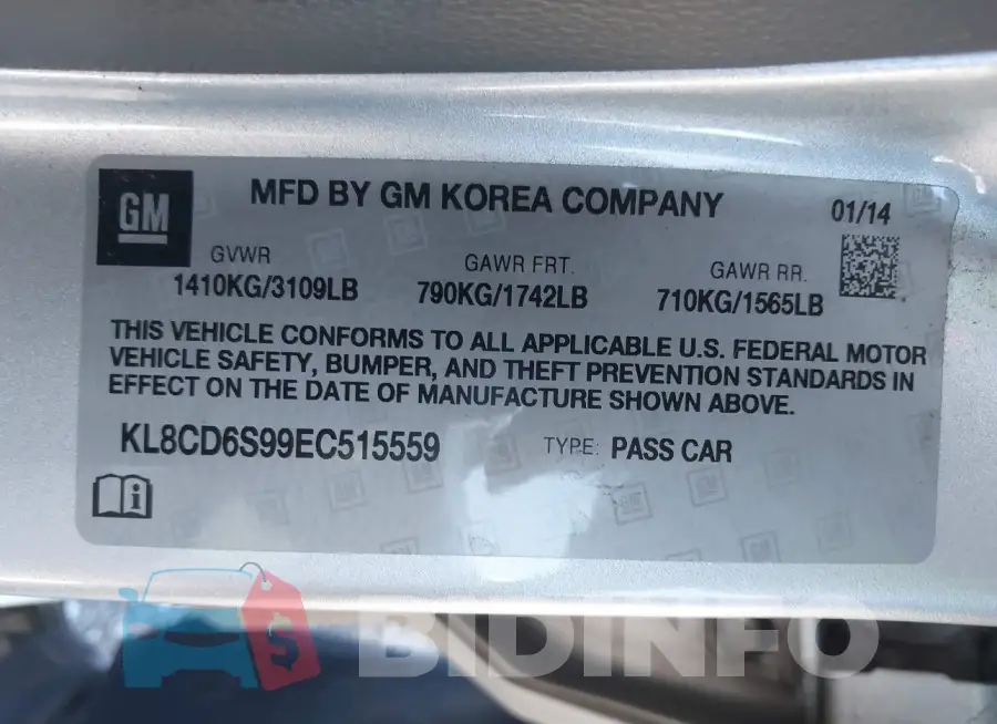 KL8CD6S99EC515559 Photo# 9