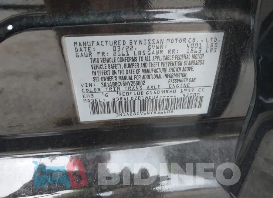 3N1AB8CV6NY256602 Photo# 9