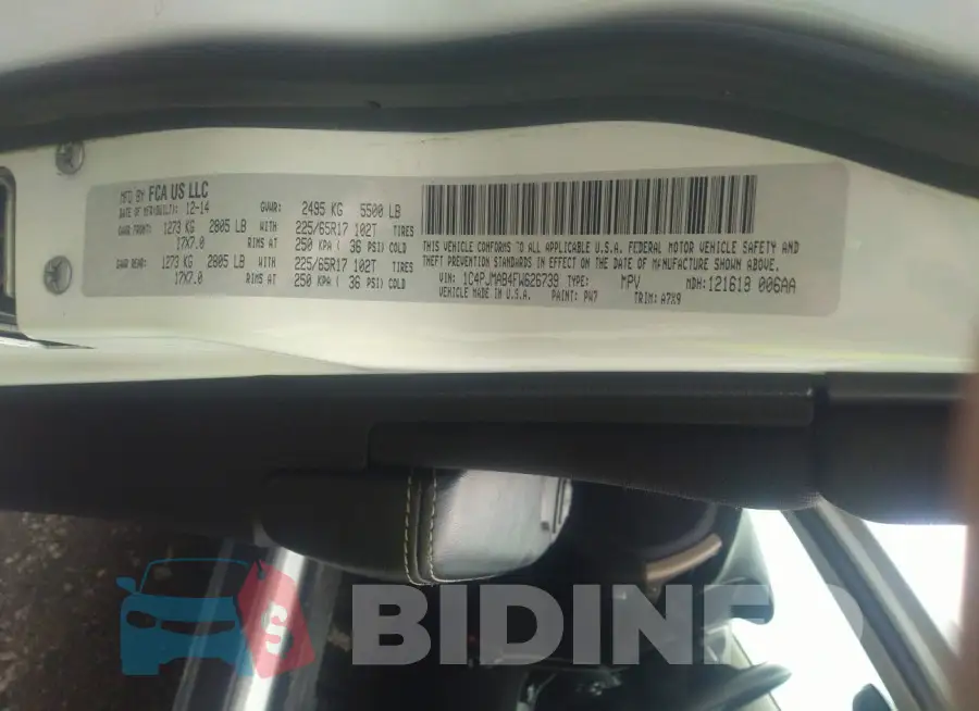 1C4PJMAB4FW626739 Photo# 9
