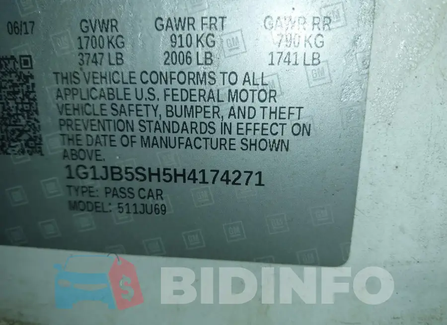 1G1JB5SH5H4174271 Photo# 9